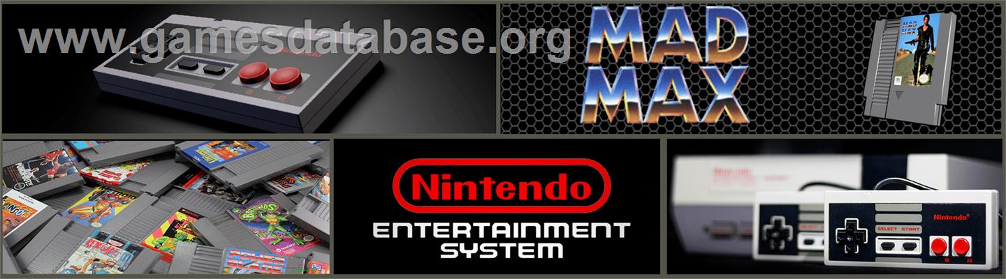 Mad Max - Nintendo NES - Artwork - Marquee