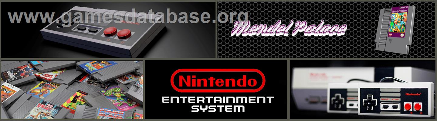 Mendel Palace - Nintendo NES - Artwork - Marquee