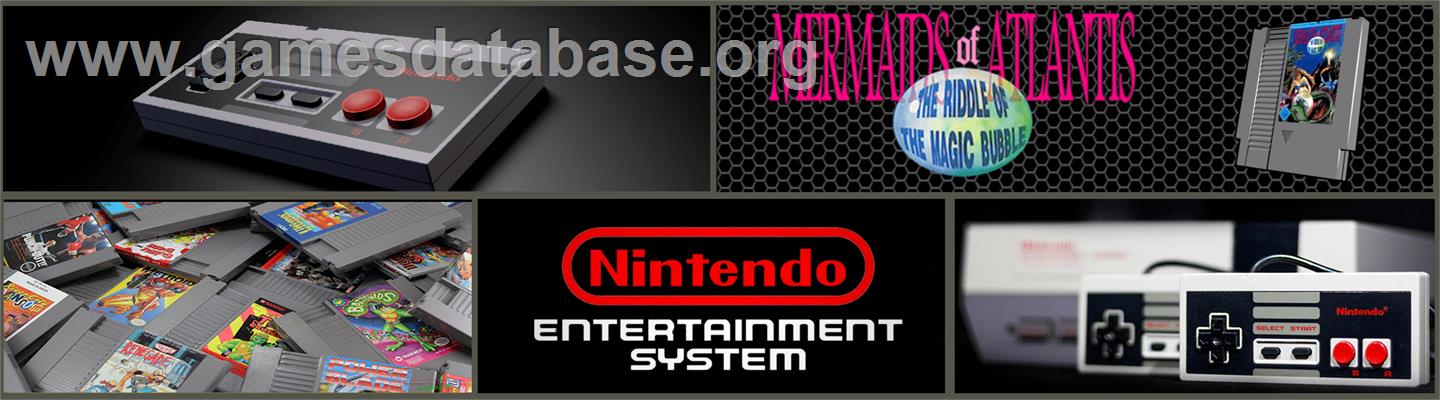 Mermaids of Atlantis: A Riddle of a Magic Bubble - Nintendo NES - Artwork - Marquee