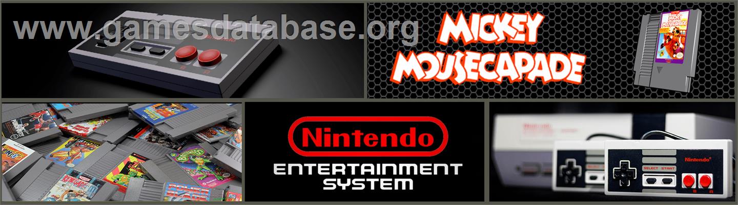 Mickey Mousecapade - Nintendo NES - Artwork - Marquee