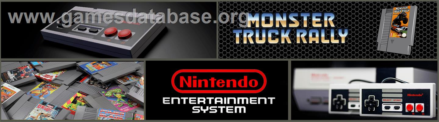 Monster Truck Rally - Nintendo NES - Artwork - Marquee