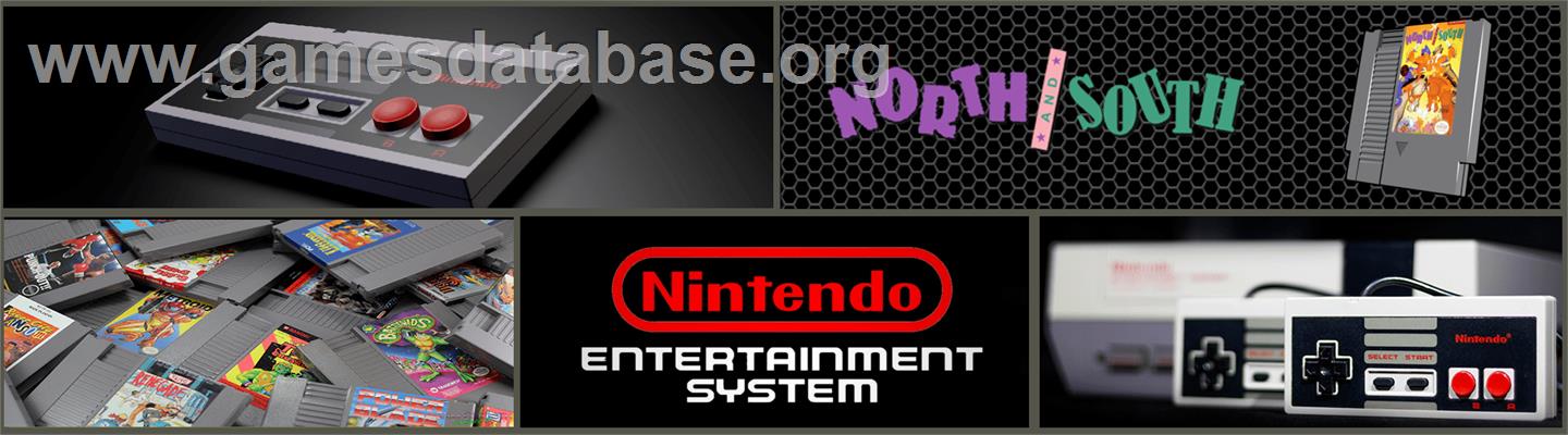 North & South - Nintendo NES - Artwork - Marquee