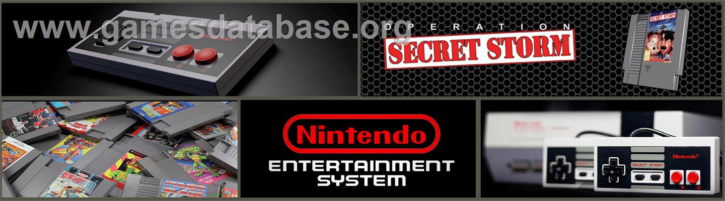 Operation Secret Storm - Nintendo NES - Artwork - Marquee