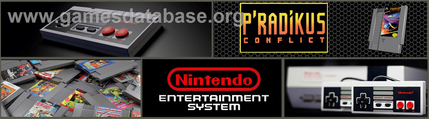 P'radikus Conflict - Nintendo NES - Artwork - Marquee