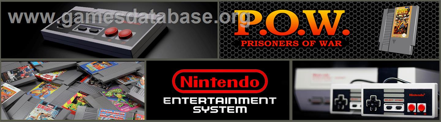 P.O.W. - Prisoners of War - Nintendo NES - Artwork - Marquee