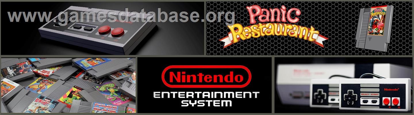Panic Restaurant - Nintendo NES - Artwork - Marquee