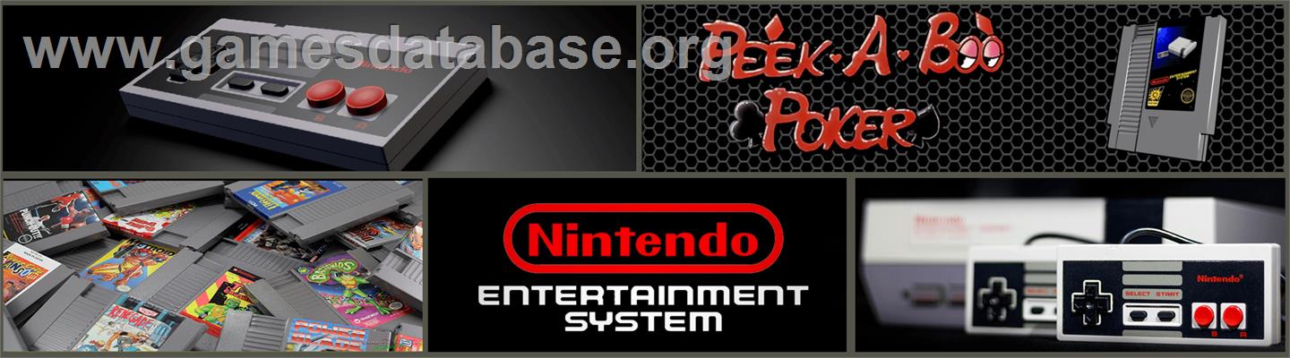 Peek-A-Boo Poker - Nintendo NES - Artwork - Marquee