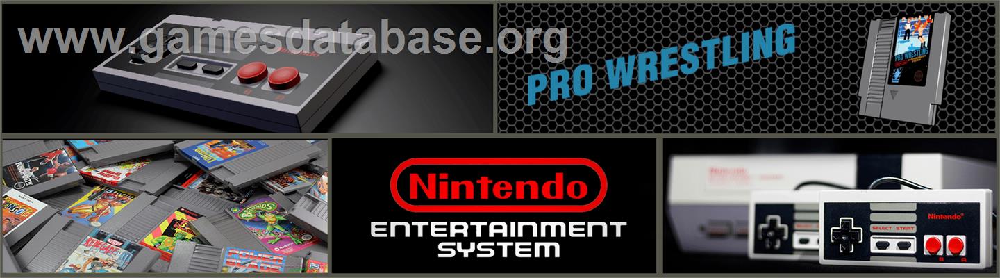 Pro Wrestling - Nintendo NES - Artwork - Marquee