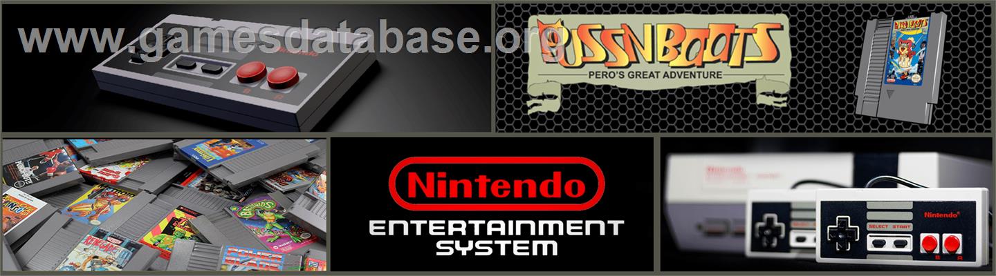 Puss N Boots: Pero's Great Adventure - Nintendo NES - Artwork - Marquee