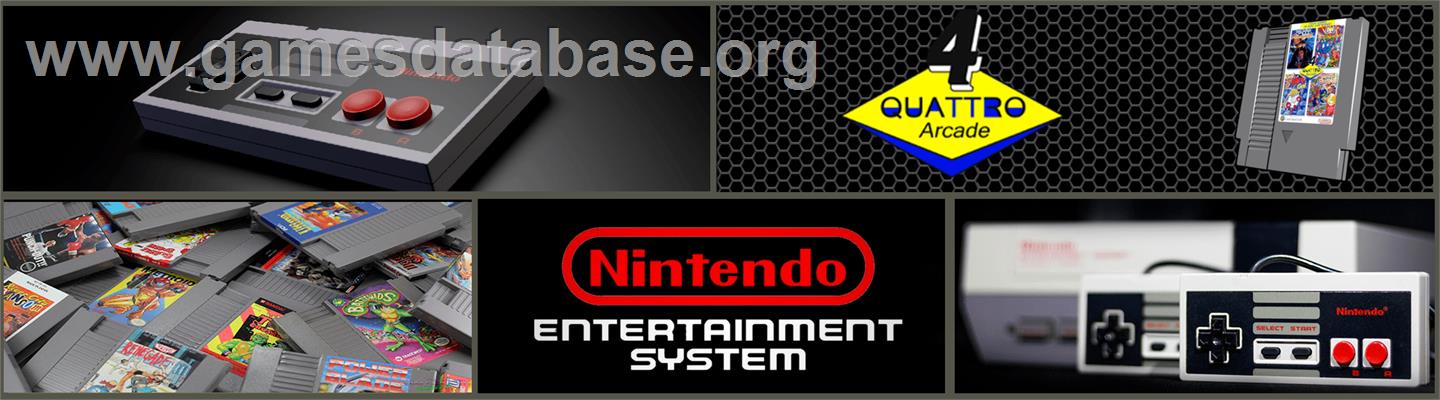 Quattro Arcade - Nintendo NES - Artwork - Marquee