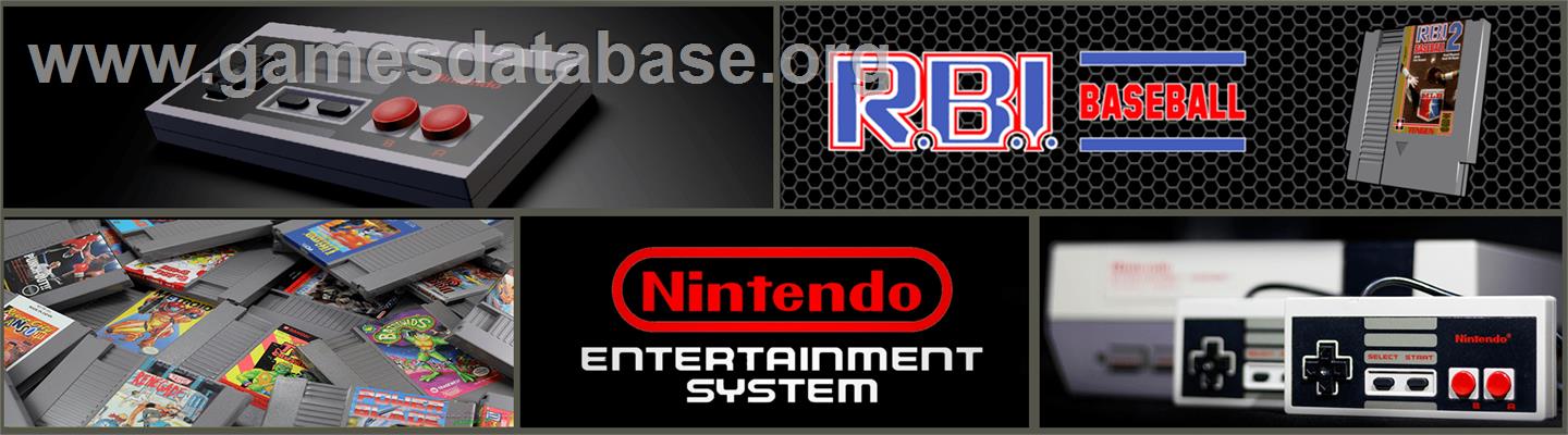 RBI Baseball - Nintendo NES - Artwork - Marquee