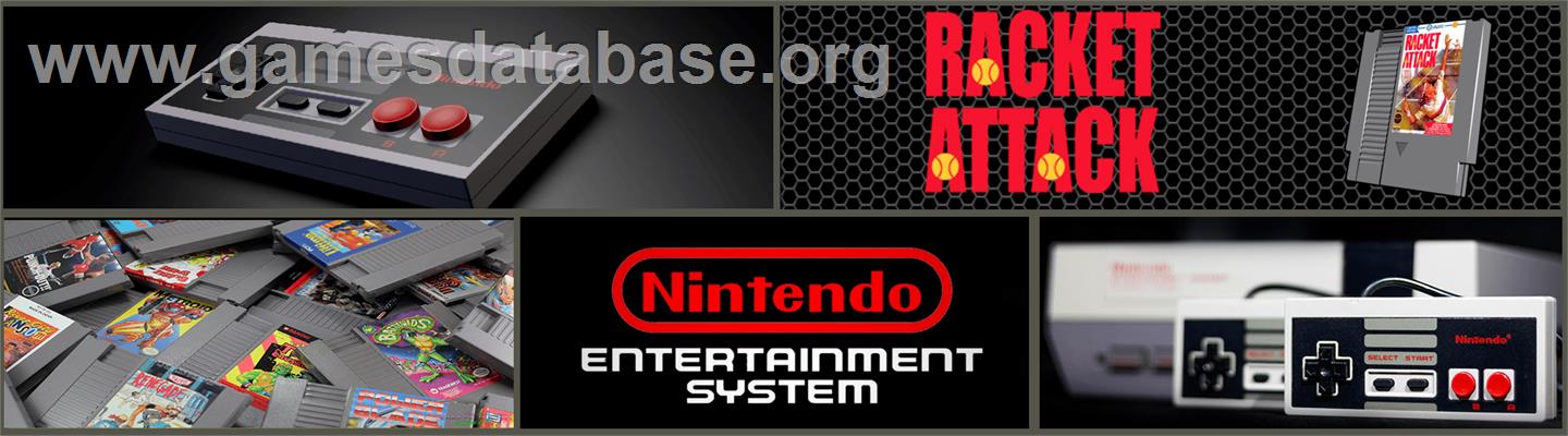 Racket Attack - Nintendo NES - Artwork - Marquee