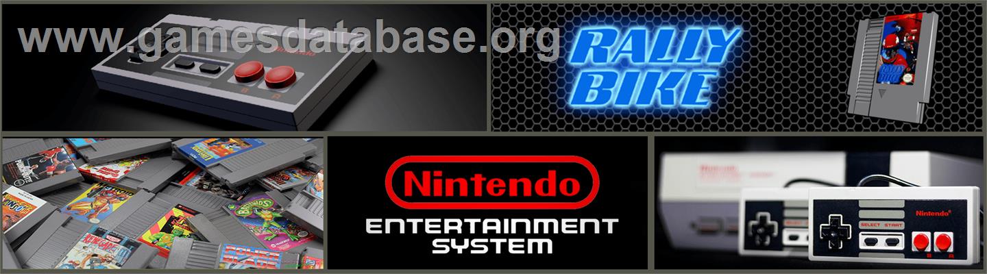 Rally Bike - Nintendo NES - Artwork - Marquee