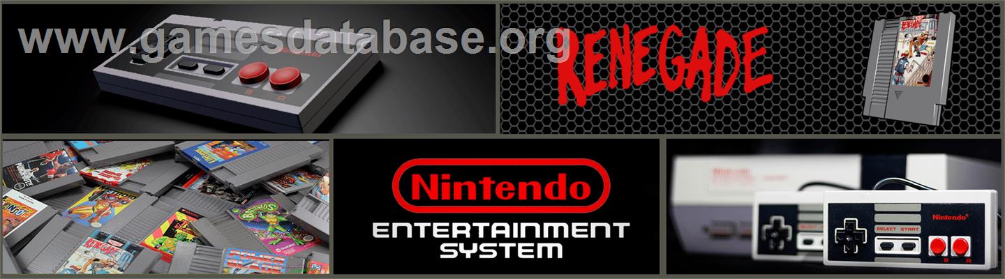 Renegade - Nintendo NES - Artwork - Marquee
