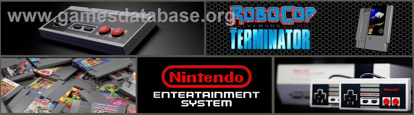 Robocop Versus The Terminator - Nintendo NES - Artwork - Marquee