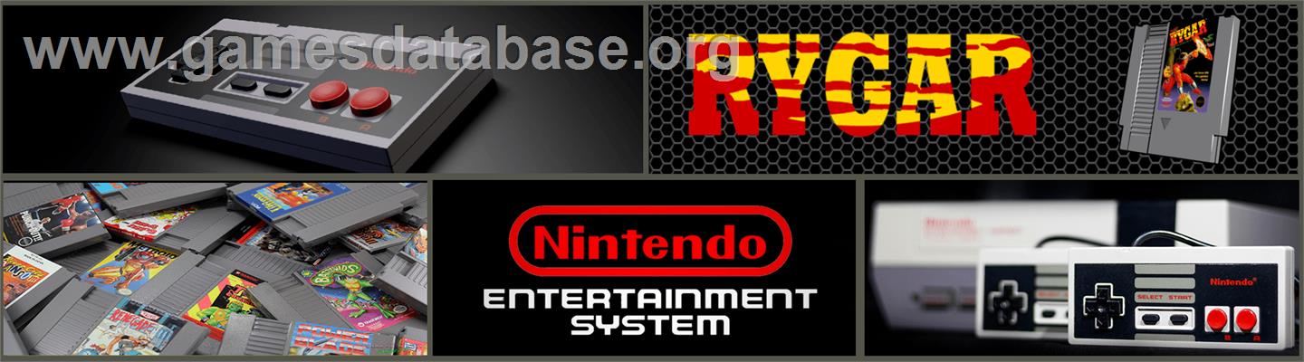 Rygar - Nintendo NES - Artwork - Marquee