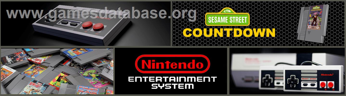 Sesame Street Countdown - Nintendo NES - Artwork - Marquee