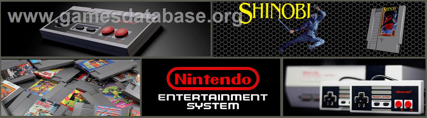 Shinobi - Nintendo NES - Artwork - Marquee