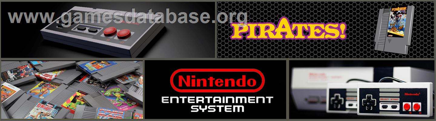 Sid Meier's Pirates - Nintendo NES - Artwork - Marquee