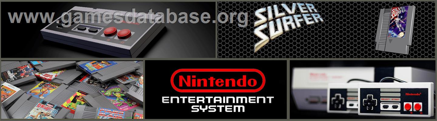 Silver Surfer - Nintendo NES - Artwork - Marquee