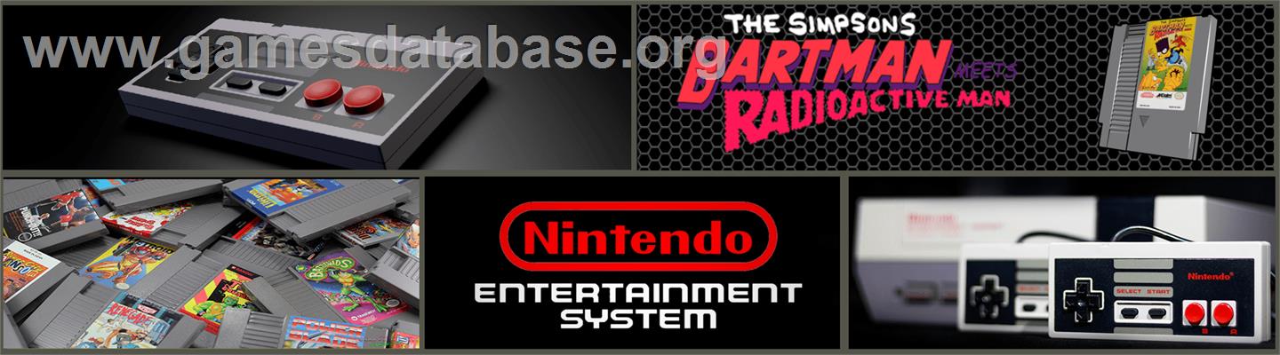 Simpsons: Bartman Meets Radioactive Man - Nintendo NES - Artwork - Marquee