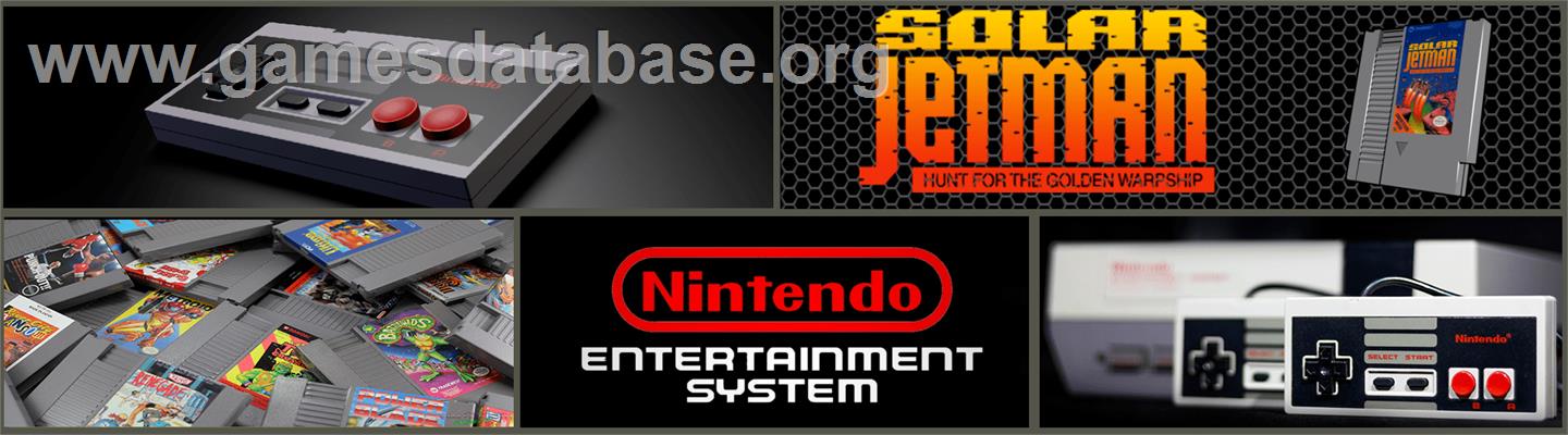 Solar Jetman: Hunt for the Golden Warpship - Nintendo NES - Artwork - Marquee