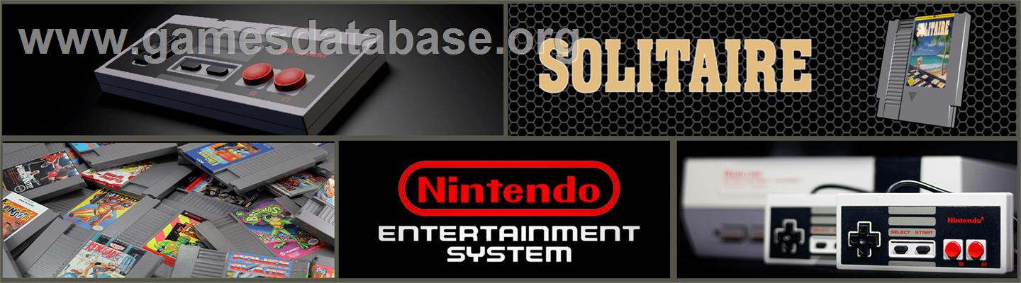 Solitaire - Nintendo NES - Artwork - Marquee