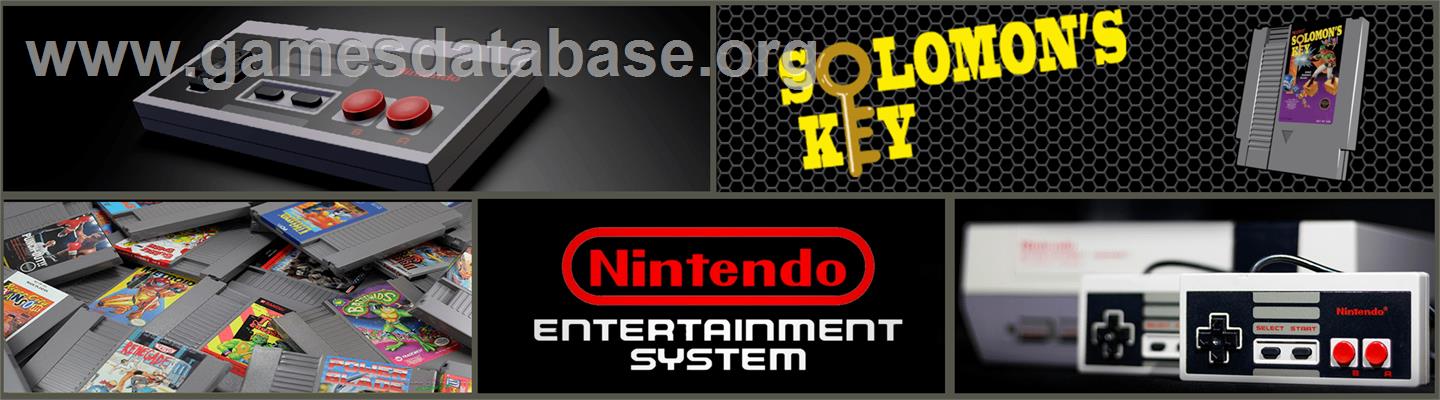 Solomon's Key - Nintendo NES - Artwork - Marquee