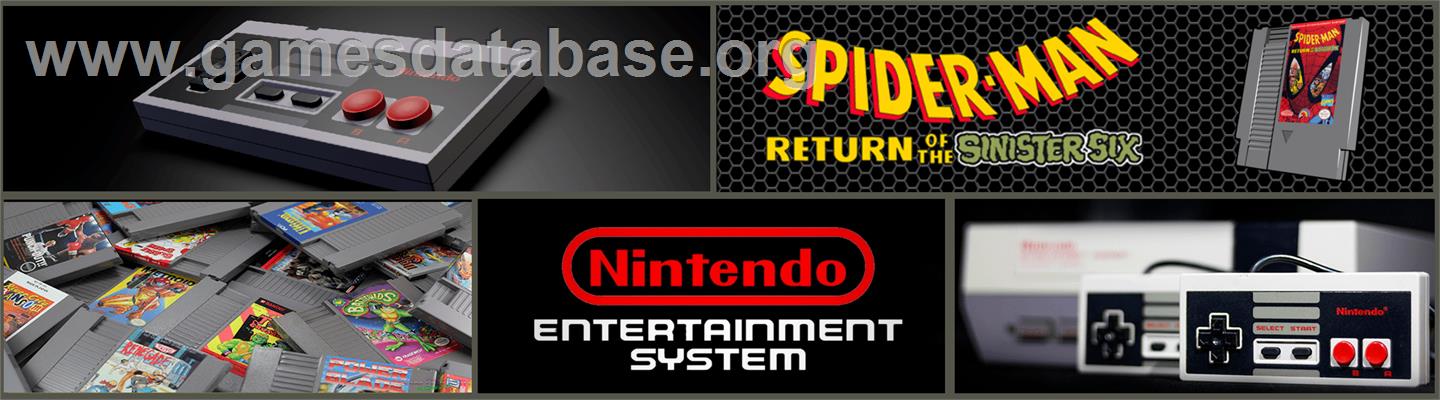 Spider-Man: Return of the Sinister Six - Nintendo NES - Artwork - Marquee