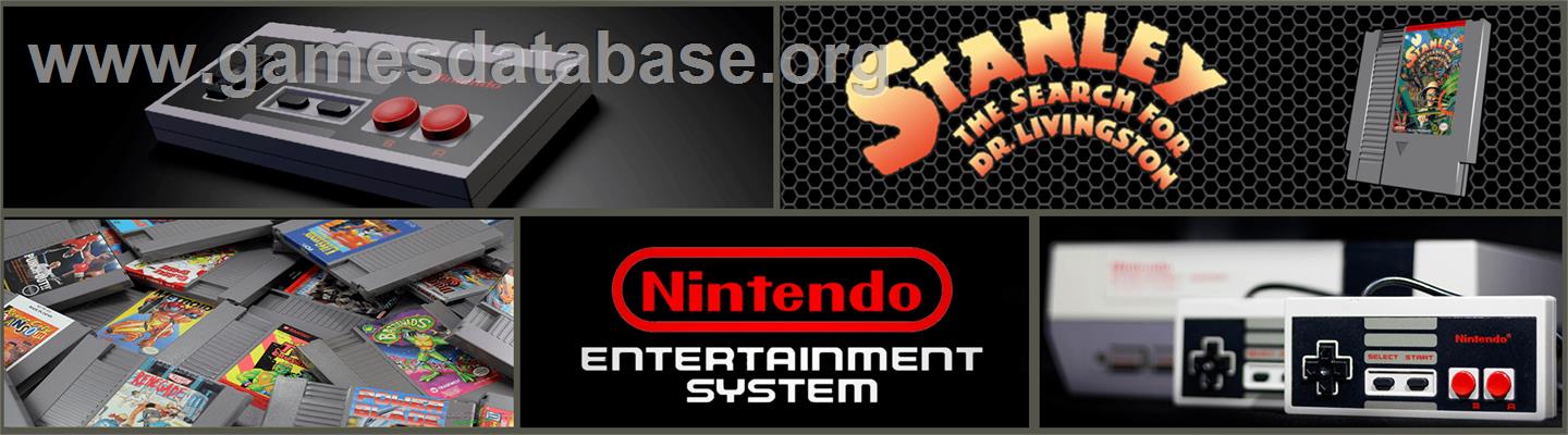 Stanley: The Search for Dr. Livingston - Nintendo NES - Artwork - Marquee