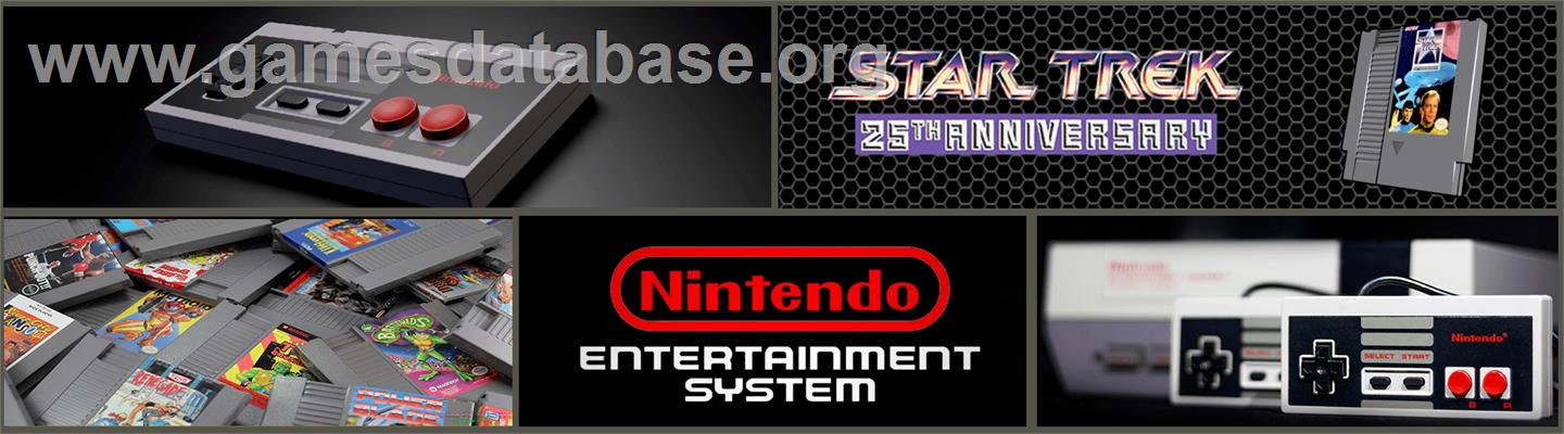 Star Trek - 25th Anniversary - Nintendo NES - Artwork - Marquee