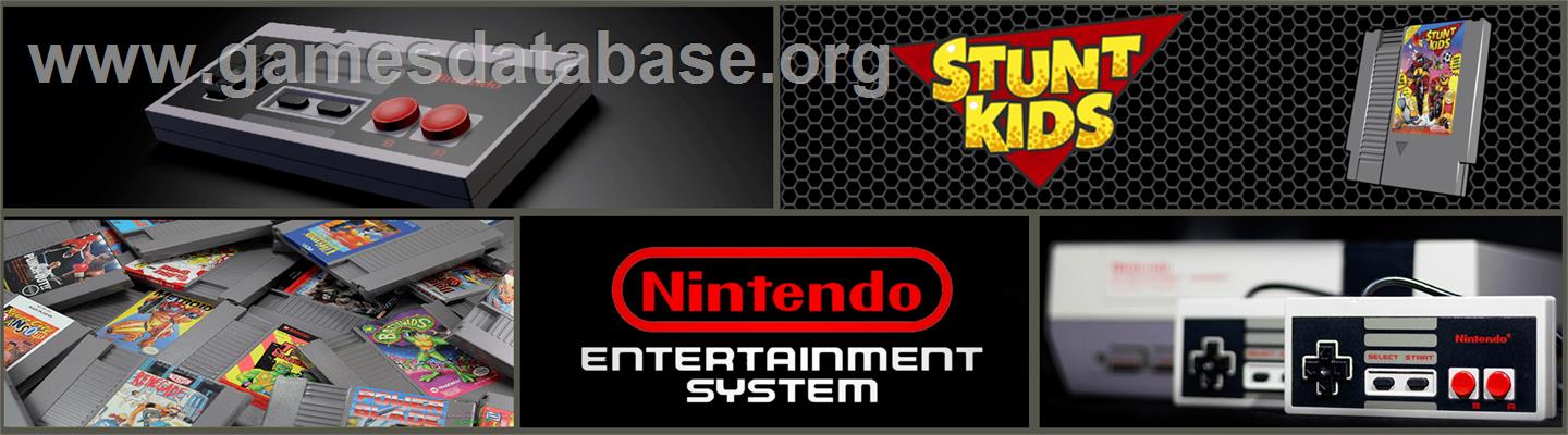 Stunt Kids - Nintendo NES - Artwork - Marquee