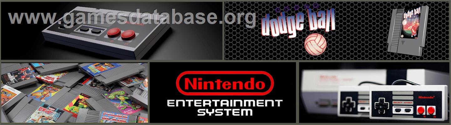 Super Dodge Ball - Nintendo NES - Artwork - Marquee