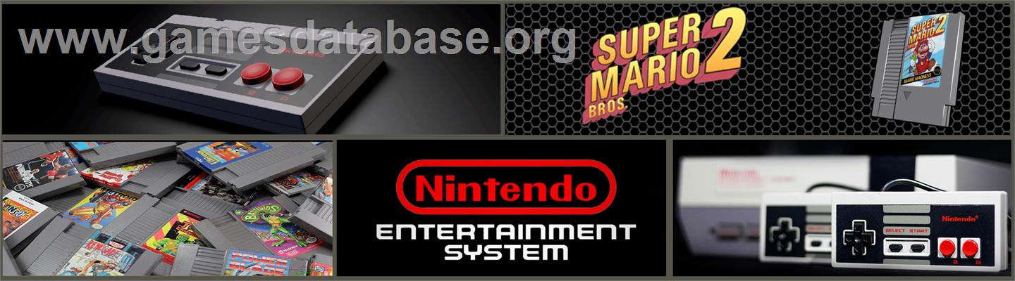 Super Mario Bros. 2 - Nintendo NES - Artwork - Marquee