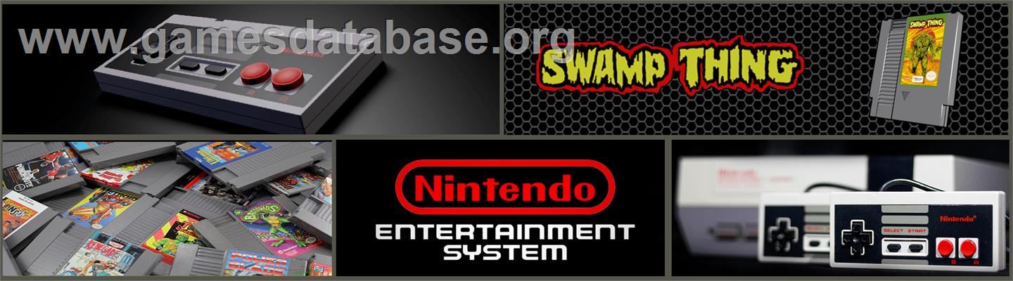 Swamp Thing - Nintendo NES - Artwork - Marquee