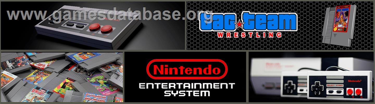 Tag Team Wrestling - Nintendo NES - Artwork - Marquee