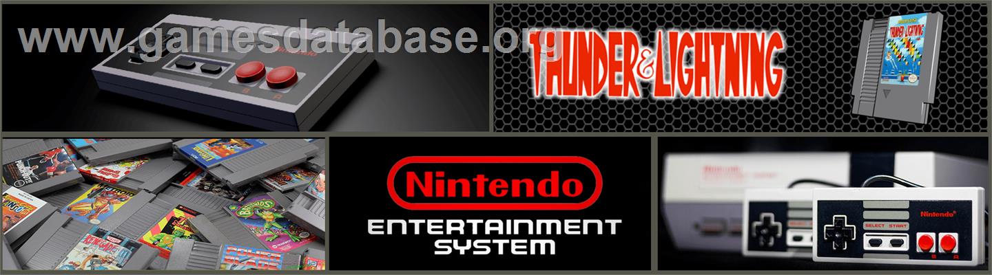 Thunder & Lightning - Nintendo NES - Artwork - Marquee