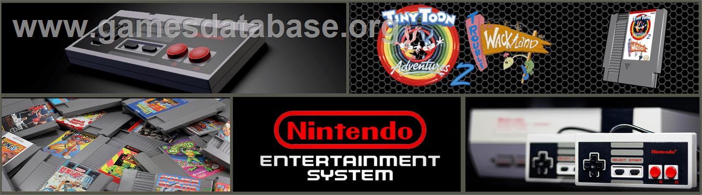Tiny Toon Adventures 2: Trouble in Wackyland - Nintendo NES - Artwork - Marquee
