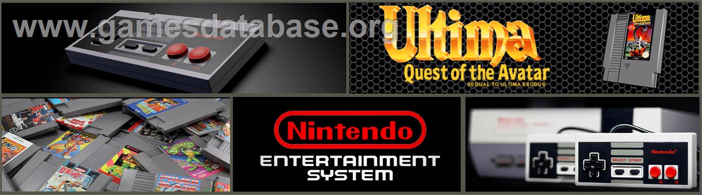 Ultima IV: Quest of the Avatar - Nintendo NES - Artwork - Marquee
