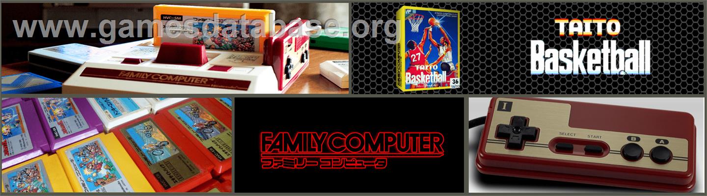 Ultimate Basketball - Nintendo NES - Artwork - Marquee