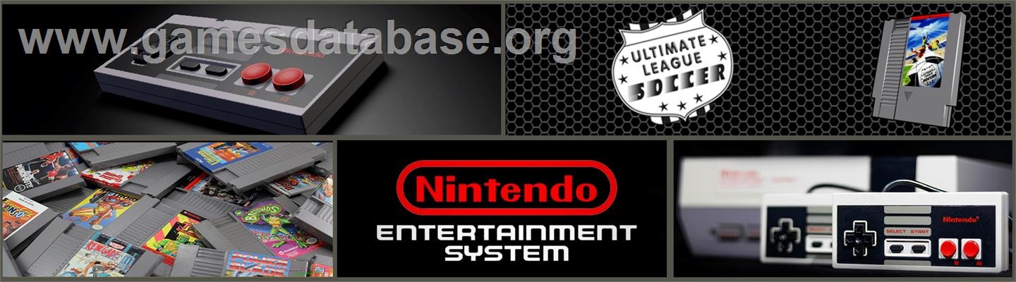 Ultimate League Soccer - Nintendo NES - Artwork - Marquee