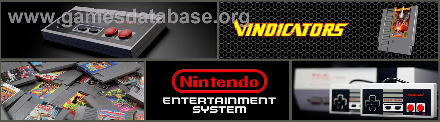 Vindicators - Nintendo NES - Artwork - Marquee