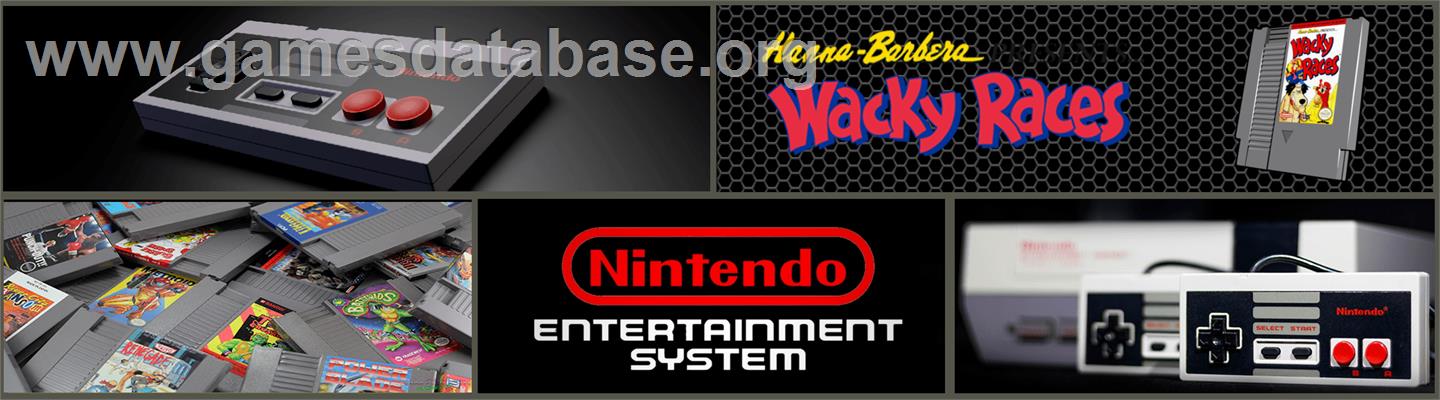 Wacky Races - Nintendo NES - Artwork - Marquee