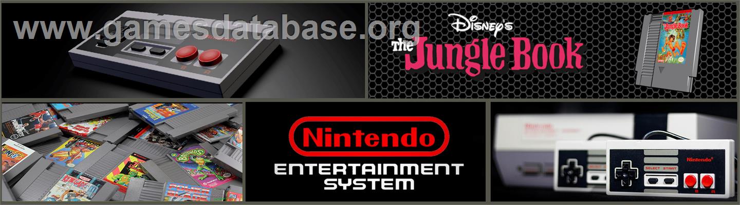 Walt Disney's The Jungle Book - Nintendo NES - Artwork - Marquee