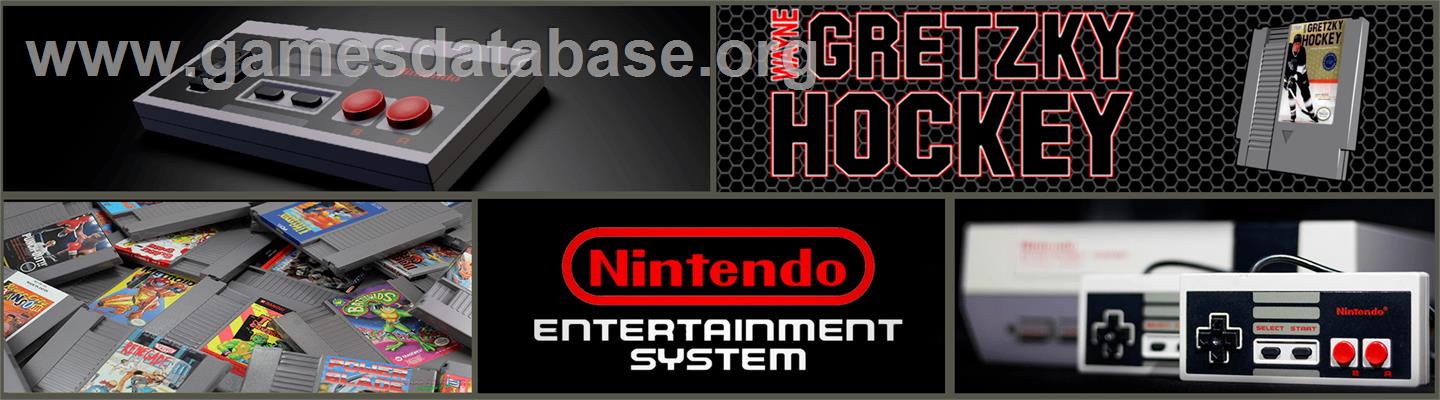 Wayne Gretzky Hockey - Nintendo NES - Artwork - Marquee