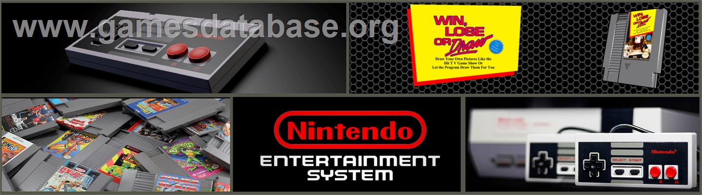 Win, Lose Or Draw - Nintendo NES - Artwork - Marquee