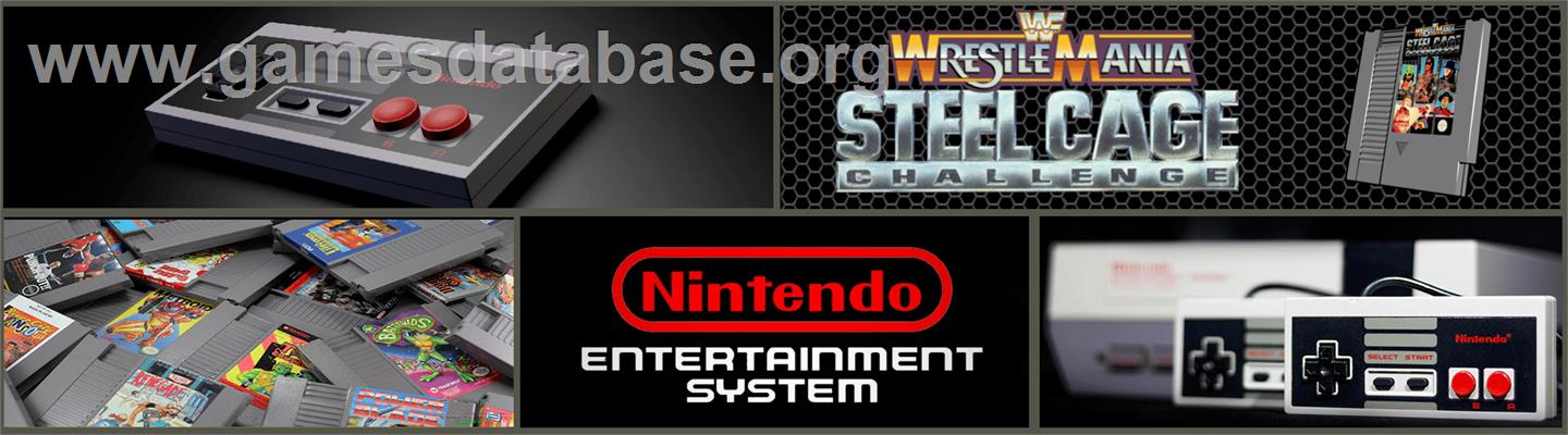 Wwf Wrestlemania - Steel Cage Challenge - Nintendo NES - Artwork - Marquee