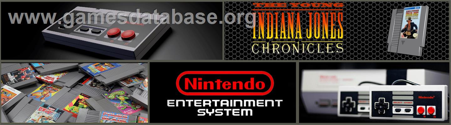 Young Indiana Jones Chronicles - Nintendo NES - Artwork - Marquee