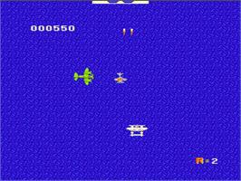 In game image of 1942 on the Nintendo NES.