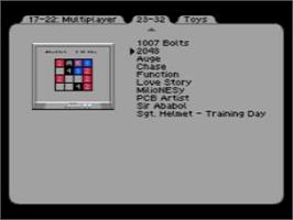 In game image of Action 53 Volume 2 on the Nintendo NES.